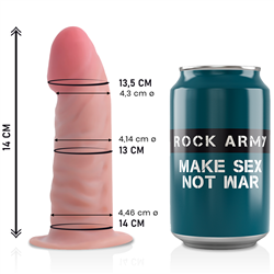 ROCKARMY -TIGER DILDO REALISTA DUAL DENSITY14 CM -O- 4.46 CM
