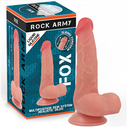 ROCKARMY - FOX DILDO REALISTA DDUAL DENSITY LIQUID SILICONE 19 CM -O- 3.2 CM
