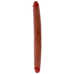 GET REAL - DILDO DOBLE DONG DE SILICONA CARAMELO 40 CM