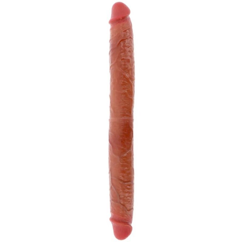 GET REAL - DILDO DOBLE DONG DE SILICONA CARAMELO 46 CM