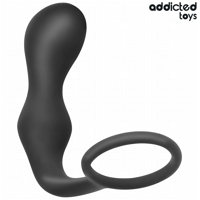 ADDICTED TOYS - PLUG ANAL CON ANILLO SILICONA MODELO 3