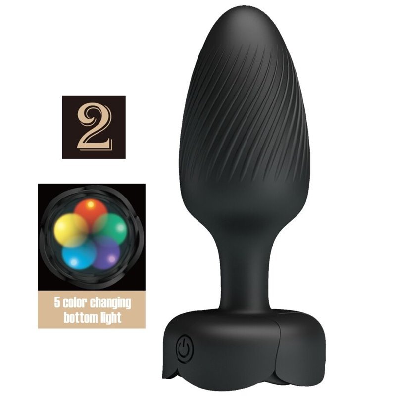 PRETTY LOVE - VARIAN PLUG ANAL CON LUZ LED 10.8 CM