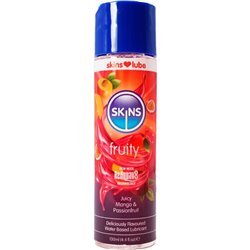 SKINS - FRUITY LUBRICANTE BASE DE AGUA MANGO & FRUTA PASIÓN 130 ML