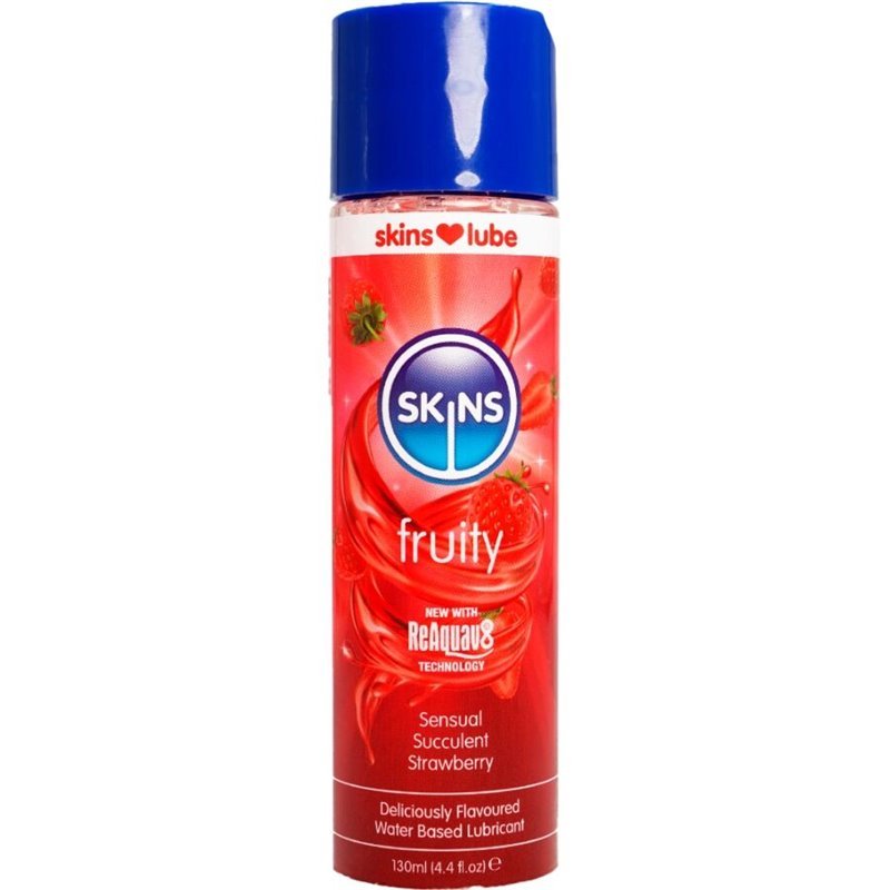 SKINS - FRUITY LUBRICANTE BASE DE AGUA FRESA 130 ML
