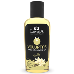 INTIMATELINE LUXURIA - VOLUPTAS GEL MASAJE COMESTIBLE EFECTO CALOR - VAINILLA 100 ML