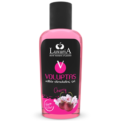 INTIMATELINE LUXURIA - VOLUPTAS GEL MASAJE COMESTIBLE EFECTO CALOR - CEREZA 100 ML