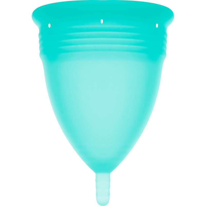 STERCUP - COPA MENSTRUAL FDA SILICONA AQUAMARINA - TALLA L