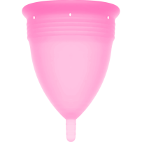 STERCUP - COPA MENSTRUAL FDA SILICONA ROSA - TALLA S