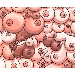 DIABLO PICANTE - ALFOMBRILLA RATÓN COLOR TETAS