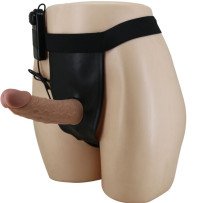 PRETTY LOVE - HARNESS BRIEFS CON VIBRACIÓN DILDO INCLUIDO