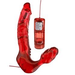 TOYJOY - ARNÉS DOBLE PENETRACIÓN SIN CORREAS CON VIBRADOR