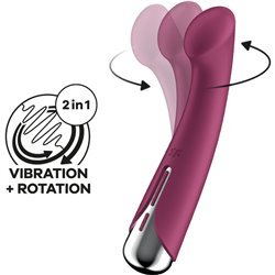 SATISFYER - SPINNING G-SPORT 1 VIBRADOR ROTADOR ROJO
