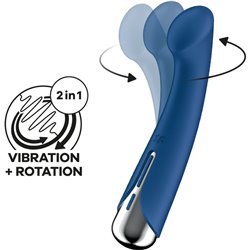 SATISFYER - SPINNING G-SPORT 1 VIBRADOR ROTADOR AZUL
