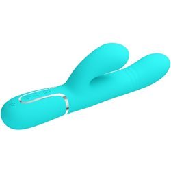 PRETTY LOVE - VIBRADOR PUNTO G MULTIFUNCIÓN VERDE AGUA