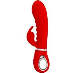 PRETTY LOVE - PRESCOTT VIBRADOR PUNTO G MULTIFUNCIÓN ROJO