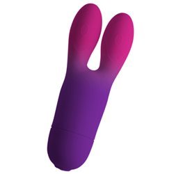 ROCKS- OFF - GLO-GIRL BUNNY VIBRADOR FLEXIBLE MORADO