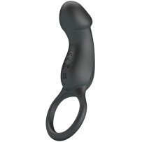 BAILE - FUNDA EXTENSORA PENE CON VIBRACIÓN Y STRAP 13.5 CM
