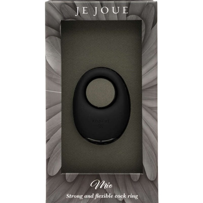 JE JOUE - MIO ANILLO PARA EL PENE VIBRADOR FUERTE Y FLEXIBLE NEGRO