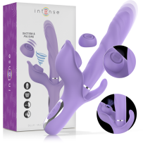 FETISH FANTASY SERIES - ARNÉS AJUSTABLE PENE REALÍSTICO CON TESTÍCULOS RECARGABLE Y VIBRADOR 17.8 CM