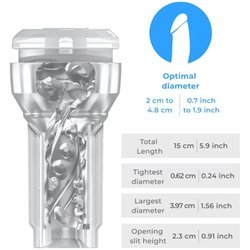KIIROO - FEEL POCKET STROKER CRYSTAL BY KIIROO TRANSPARENTE