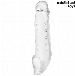 ADDICTED TOYS - FUNDAS PARA EL PENE TRANSPARENTE TALLA M 27 CM