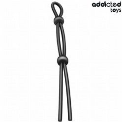 ADDICTED TOYS - CUERDA SILICONA PARA EL PENE DE LAZO DOBLE