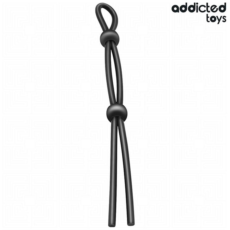 ADDICTED TOYS - CUERDA SILICONA PARA EL PENE DE LAZO DOBLE