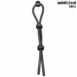ADDICTED TOYS - CUERDA SILICONA PARA EL PENE DE LAZO TRIPLE