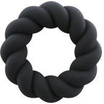 ROCKS- OFF - TWIST ANILLO MASTURBADOR SILICONA NEGRO