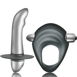 CLIMAXIMUM - ENTICE KIT ANILLO PARA PENE + VIBRADOR PRÓSTATA PRINCIPIANTES