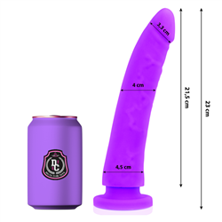 DELTA CLUB - DILDO REALISTA LILA SILICONA MEDICA 23 CM -O- 4.5 CM