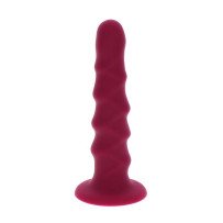 GET REAL - RIBBED DONG 12 CM ROJO