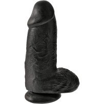 KING COCK - PENE REALÍSTICO CHUBBY 23 CM NEGRO