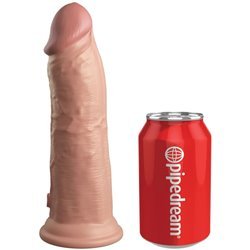 KING COCK - ÉLITE DILDO REALÍSTICO VIBRADOR & SILICONA 20.3 CM