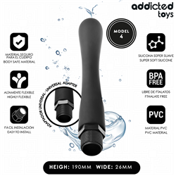 ADDICTED TOYS - LIMPIADOR ANAL CON ADAPTADOR UNIVERSAL MODELO 4