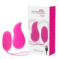 MORESSA - EDGAR SET DUO HUEVO REMOTO Y MANDO CON VIBRACIÓN INCORPORADA PREMIUM SILICONE CONTROL REMOTO