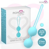 MORESSA - OSIAN TWO ENTRENAMIENTO SUELO PELVICO 101gr PREMIUM SILICONA TURQUESA