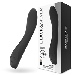BLACK&SILVER - KEAN VIBRADOR TOUCH CONTROL