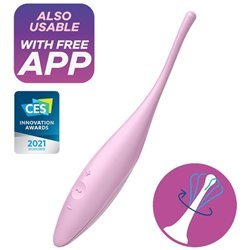 SATISFYER - TWIRLING JOY ESTIMULADOR CLITORIS ROSA