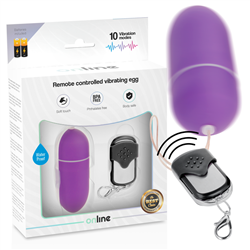 ONLINE - HUEVO VIBRADOR CONTROL REMOTO L LILA