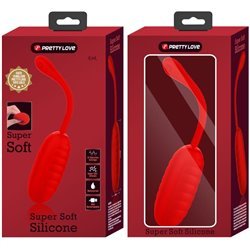 PRETTY LOVE - KIRK HUEVO VIBRADOR RECARGABLE ROJO