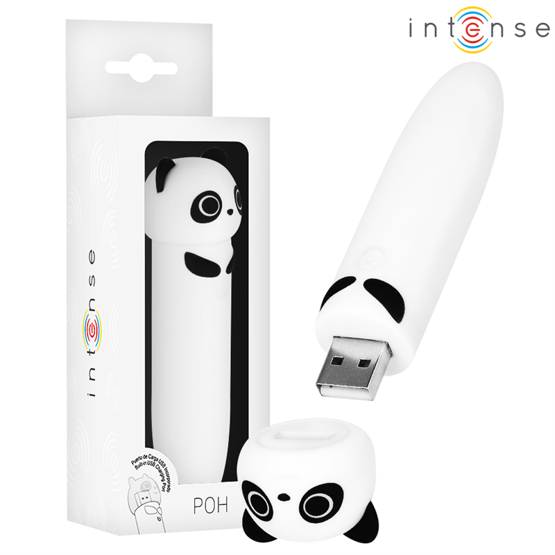 INTENSE - POH BALA VIBRADORA PANDA RECARGABLE USB 10 X 2.2 CM