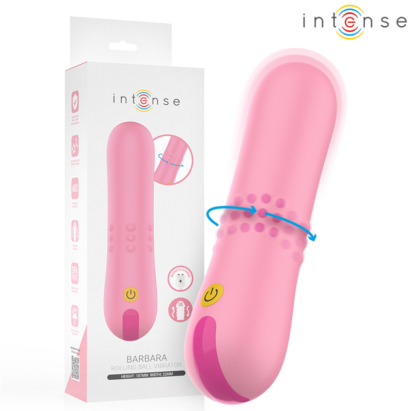 INTENSE - BARBARA VIBRADOR CON PERLAS GIRATORIAS