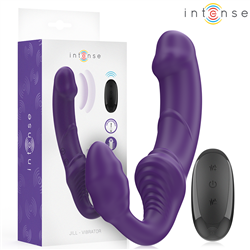 INTENSE - JILL VIBRADOR DOBLE 20 CM VIOLETA CONTROL REMOTO