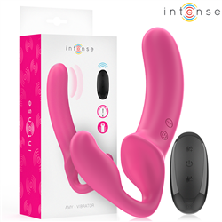 INTENSE - AMY VIBRADOR DOBLE 20 CM ROSA CONTROL REMOTO