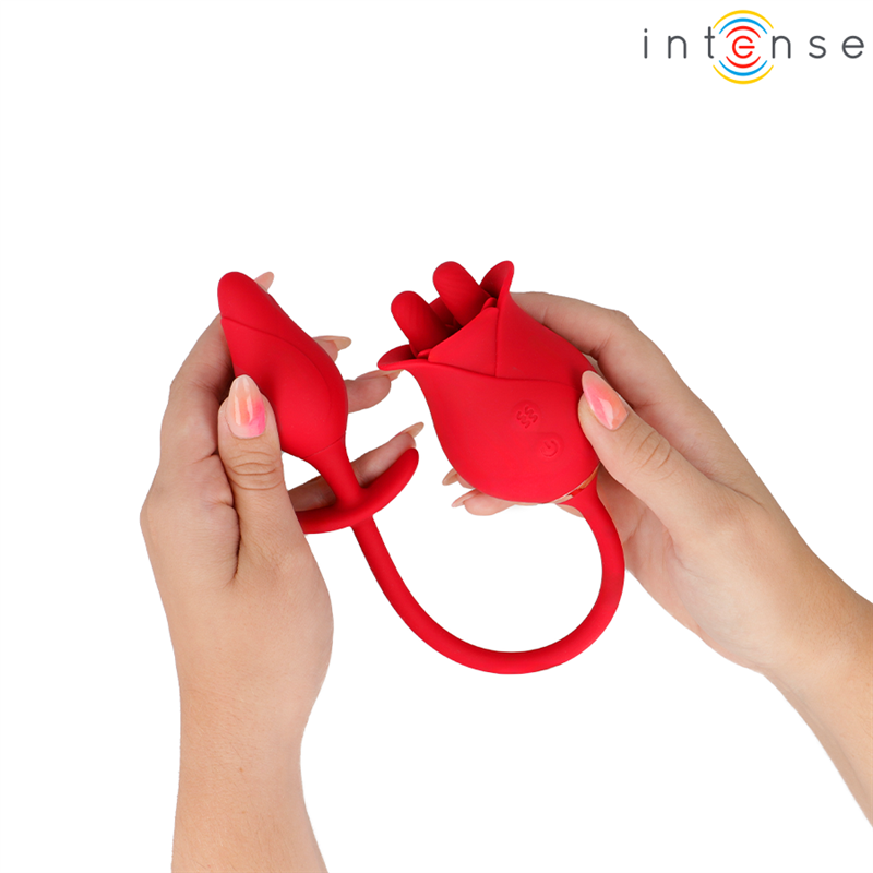 INTENSE - MELANIE DOBLE ESTIMULADOR CLÍTORIS CON LENGUA ZIGZAG