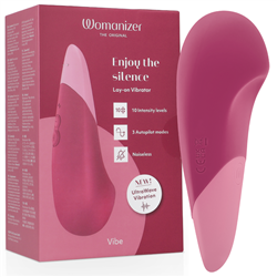 WOMANIZER - VIBE VIBRADOR LAY-ON SILENCIOSO ROSA OSCURO