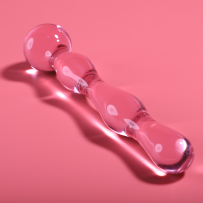 NEBULA SERIES BY IBIZA - MODELO 13 DILDO CRISTAL ROSA 18 CM -O- 3.5 CM