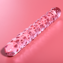 NEBULA SERIES BY IBIZA - MODELO 15 DILDO CRISTAL ROSA 18.5 CM -O- 3 CM