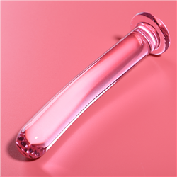 NEBULA SERIES BY IBIZA - MODELO 17 DILDO CRISTAL ROSA 18.5 CM -O- 3 CM